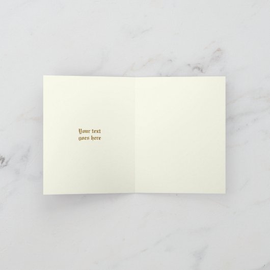 Vintage Pea Blume Hochzeit Danke (Innenseite)