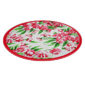 Vintage Pea Floral mit Grenz Schneidebrett (Ecke)
