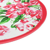 Vintage Pea Floral mit Grenz Schneidebrett (Ecke)
