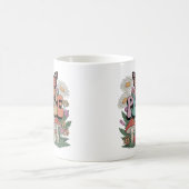 Vintage Peace Butterfly Art Design Kaffeetasse (Mittel)