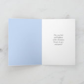 Vintage Peace Dove Weihnachtskarte Feiertagskarte (Innenseite)