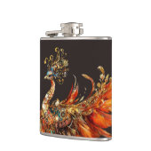 vintage peacock circus carnival entertainment flachmann (Links)