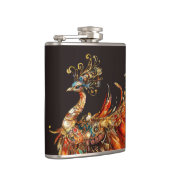 vintage peacock circus carnival entertainment flachmann (Rechts)