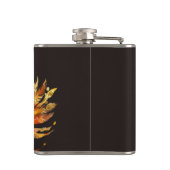 vintage peacock circus carnival entertainment flachmann (Rückseite)