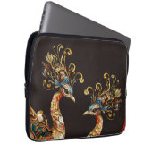 vintage peacock circus carnival entertainment laptopschutzhülle (Vorne Rechts)