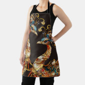 vintage peacock circus carnival entertainment schürze (InSitu)