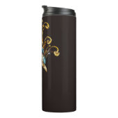 vintage peacock circus carnival entertainment thermosbecher (Nach rechts gedreht)