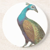 Vintage Peacock-Untersetzer Getränkeuntersetzer (Vorne)