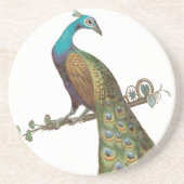 Vintage Peacock-Untersetzer Untersetzer (Vorne)