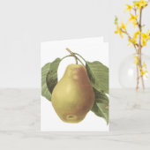 Vintage Pear...notecard Karte (Gelbe Blume)