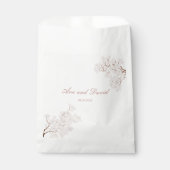 Vintage Pearl Romance Wedding Geschenktütchen (Vorderseite)