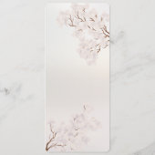 Vintage Pearl Romance Wedding Menükarte (Rückseite)