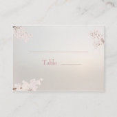 Vintage Pearl Romance Wedding Platzkarte (Vorderseite)