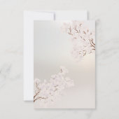 Vintage Pearl Romance Wedding RSVP Card (Rückseite)