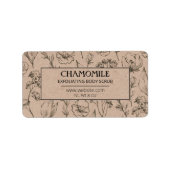 Vintage Peeling-Analyse Adressaufkleber (Vorne)