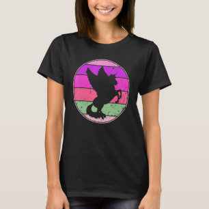 Vintage Pegasus Retro Pegasus Silhouette Niedlich T-Shirt