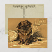 Vintage Pekingeses Postkarte (Vorne/Hinten)
