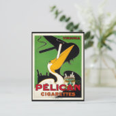 Vintage Pelican Cigarettes Postkarte (Stehend Vorderseite)