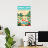 Vintage Pembroke Pines Florida Poster (Heimbüro)