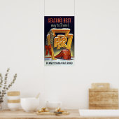 Vintage Pennsylvania Bahn Winterreise Poster (Küche)