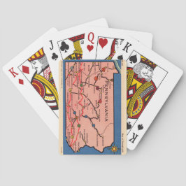 Vintage-Pennsylvania-Karten Spielkarten