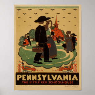 Vintage Pennsylvania Plakat