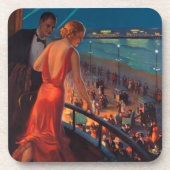 VINTAGE PENNSYLVANIA-RAILROAD-REISE GETRÄNKEUNTERSETZER (Vorderseite)