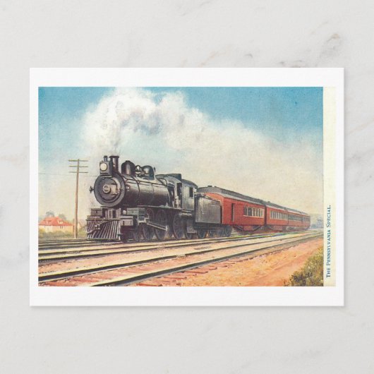 Vintage Pennsylvania Special Train Postkarte (Vorderseite)
