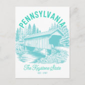 Vintage Pennsylvania Travel The Keystone State Postkarte (Vorderseite)