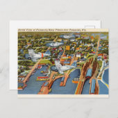 Vintage Pensacola Luftaufnahme von Florida Postkarte (Vorne/Hinten)