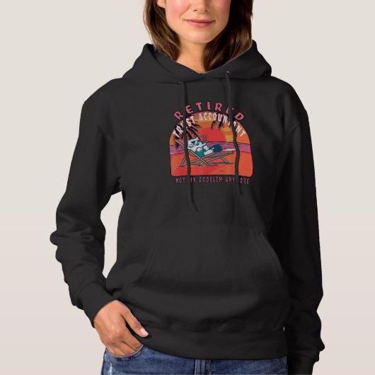 Vintage Pensionierung durch Treuhandbuchhalter Hoodie (Vorderseite)