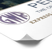 Vintage, Penzance, Cornwall Poster (Ecke)