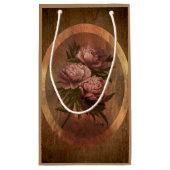 Vintage Peonies Kleine Geschenktüte (Rückseite)