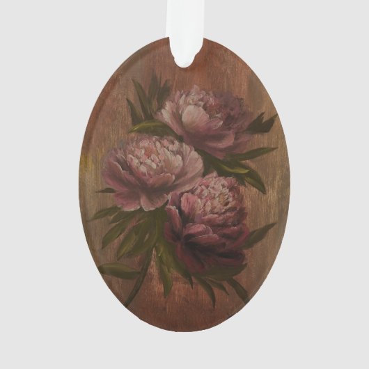 Vintage Peonies Ornament (Rückseite)
