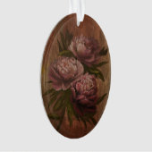 Vintage Peonies Ornament (Vorderseite)
