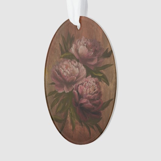 Vintage Peonies Ornament (Vorderseite)