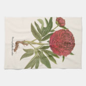 Vintage Peonies, Peony-Blume von Basilius Besler Geschirrtuch (Horizontal)