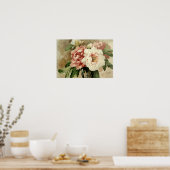 Vintage Peonies Poster (Küche)