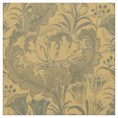 Vintage Peonings, Crocuses & Tulips Blumenmuster Stoff (Nahaufnahme)