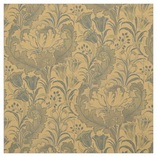Vintage Peonings, Crocuses & Tulips Blumenmuster Stoff (Muster)