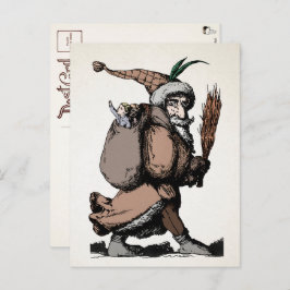 Vintage Pere Fouettard Postkarte