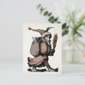 Vintage Pere Fouettard Postkarte (Stehend Vorderseite)