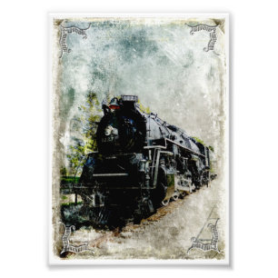 Vintage Pere Marquette Lokomotive Fotodruck