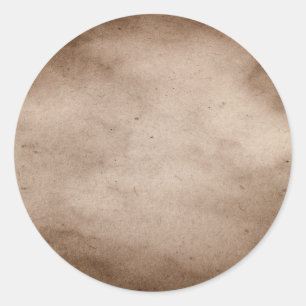 Vintage-Pergament Antik-Papier-Hintergrund leer Runder Aufkleber