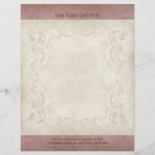 Vintage-Pergament-Look Letterhead-Resumepapier Flyer