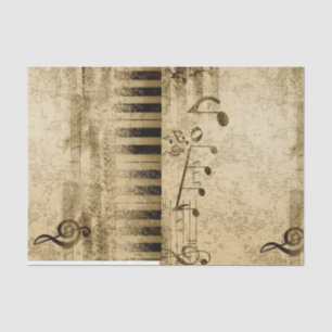 Vintage-Pergament-Musiknoten-Seidenpapier Seidenpapier