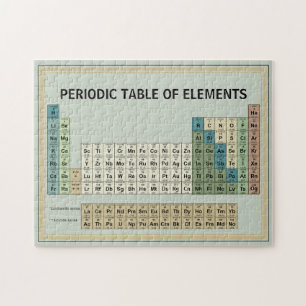 Vintage Periodische Übersicht des Elements Puzzle 
