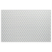 Vintage Periwinkle und Mohnrot Retro-Botanik Stoff (Yard (91,4 cm))