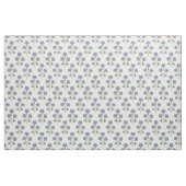 Vintage Periwinkle und Mohnrot Retro-Botanik Stoff (Fat Quarter (45,7 x 55,9 cm))