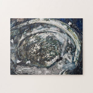 Vintage "Perle" - Frauenkunst von Mikhail Vrubel Puzzle